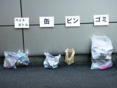 収集したゴミ