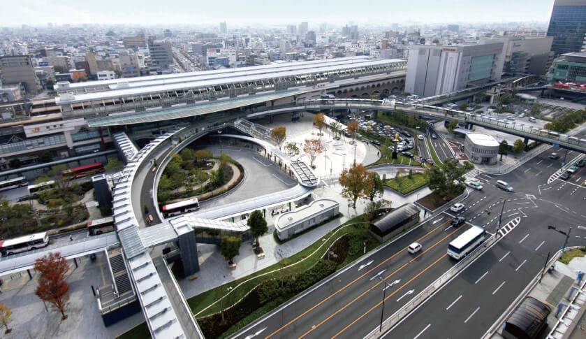 岐阜駅北口のパースイメージ