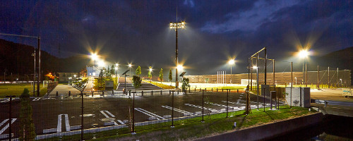 球技場夜景