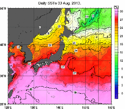 海面水温図
